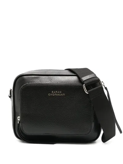 Sarah Chofakian Champs Elysees Leather Crossbody Bag In Black
