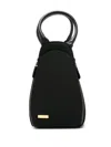 Sarah Chofakian Circular-handle Lunch Bag In Black
