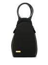 Sarah Chofakian Circular-handle Lunch Bag In Black