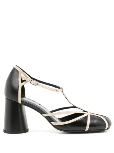 Sarah Chofakian Clementine 65mm Closed-toe Sandals In Black