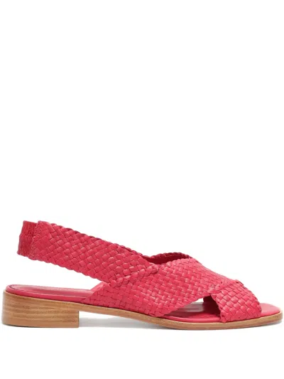 Sarah Chofakian Colonel Sandals In Red