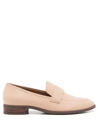 Sarah Chofakian Lauren Penny-slot Leather Loafers In Neutrals