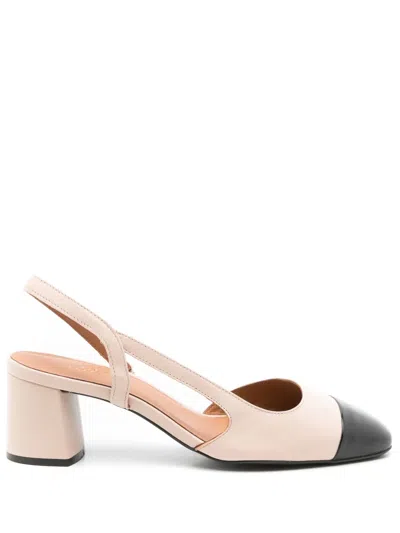 Sarah Chofakian Coucou 65mm Slingback Pumps In Neutrals
