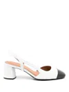 Sarah Chofakian Coucou 65mm Slingback Sandals In White