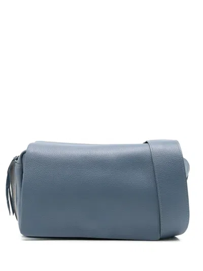 Sarah Chofakian Debby Leather Crossbody Bag In Blue