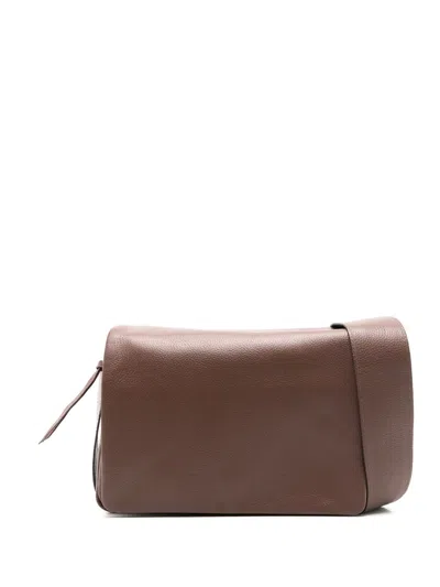 Sarah Chofakian Debby Leather Crossbody Bag In Brown