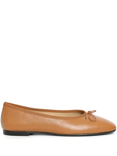 Sarah Chofakian Desk Ballerina Flats In Brown