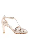 Sarah Chofakian Diana Sandalen In Metallic