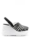 Sarah Chofakian Drian Wedge-heel Sandals In Black