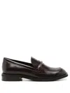 Sarah Chofakian Clarisse Patent Loafers In Brown