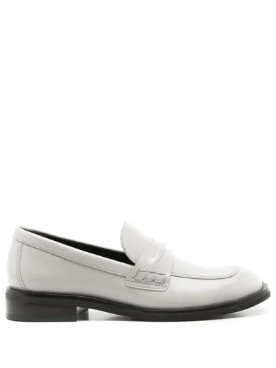 Sarah Chofakian Eliza Leather Loafers In Green
