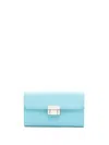 Sarah Chofakian Ella Leather Purse In Blue