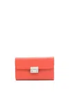 Sarah Chofakian Ella Leather Purse In Red