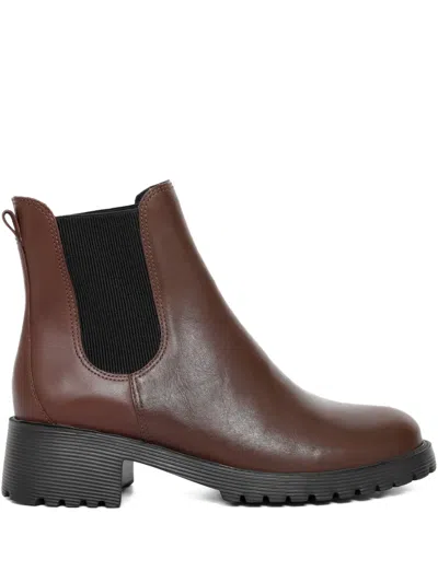 Sarah Chofakian Emil 55mm Side-panel Chelsea Boots In Brown