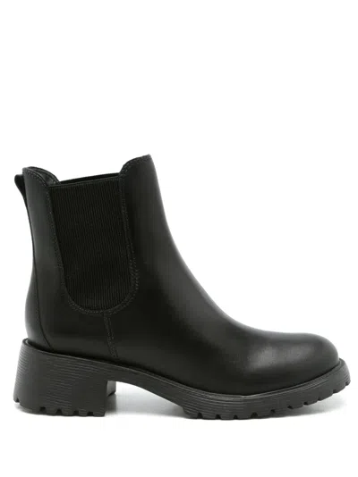 Sarah Chofakian Emil Leather Chelsea Boots In Black
