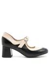 Sarah Chofakian Émile 45mm Two-tone Pumps In Black