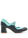 Sarah Chofakian Émile Two-tone Pumps In Blue
