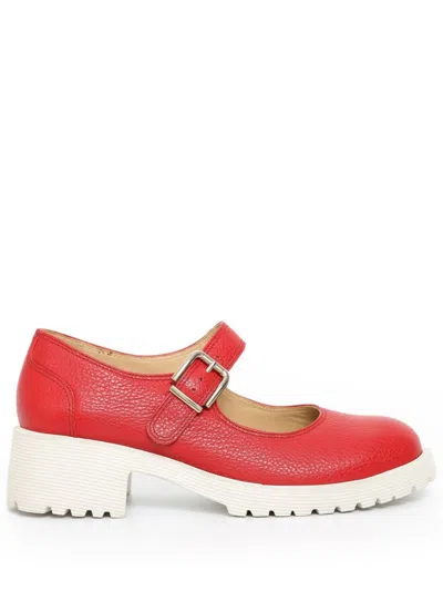 Sarah Chofakian Esmerie Leather Loafers In Red