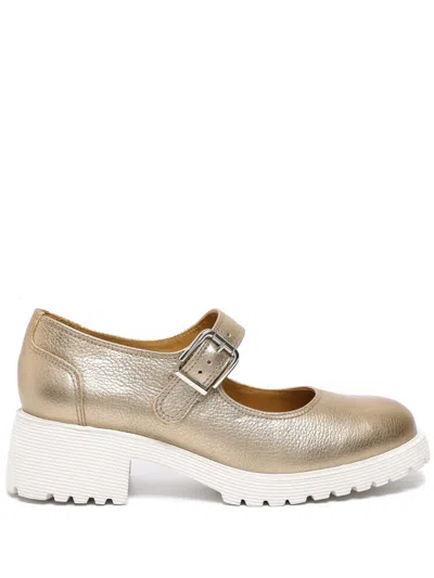 Sarah Chofakian Esmerie Low-heel Loafers In Gold