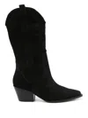 Sarah Chofakian Estee Western Boots In Black