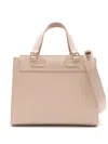 Sarah Chofakian Etienne Logo-print Satchel In Neutrals