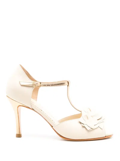 Sarah Chofakian Eve 80mm T-bar Sandals In Black