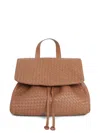 Sarah Chofakian Express Woven Backpack Bag In Brown