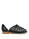 Sarah Chofakian Faustine Cut-out Sandals In Black