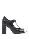 Sarah Chofakian Gabrielle 65mm Leather Pumps In Black