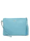 Sarah Chofakian Gal Leather Clutch Bag In Blue