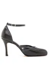 Sarah Chofakian Garouste Leather Pumps In Black