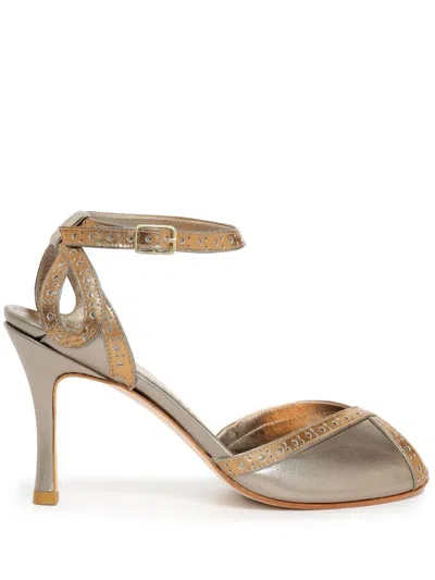 Sarah Chofakian Gelle Sandalen 75mm In Silber