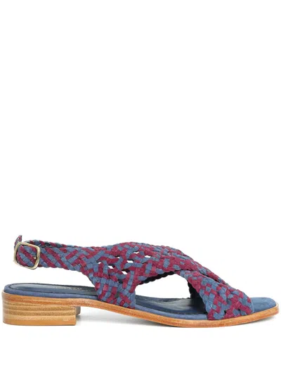 Sarah Chofakian Isolde Sandals In Blue