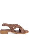 Sarah Chofakian Isolde Sandals In Brown
