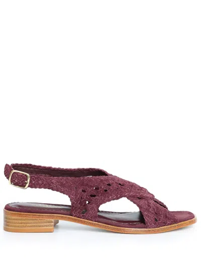 Sarah Chofakian Isolde Sandals In Red