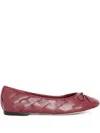 Sarah Chofakian Jack Ballet Flats In Red
