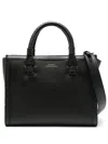 Sarah Chofakian Janet Leather Tote Bag In Black