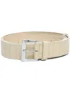 Sarah Chofakian Jenny Leather Belt In White