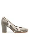 Sarah Chofakian Jubilee 55mm Cut-out Pumps In Green