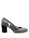 Sarah Chofakian Jubilee 55mm Cut-out Pumps In Grey