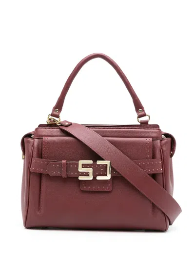 Sarah Chofakian Leather Normandie Tote Bag In Red