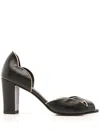 Sarah Chofakian Léger 75mm Leather Pumps In Black