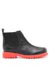Sarah Chofakian Louis Leather Ankle Boots In Black