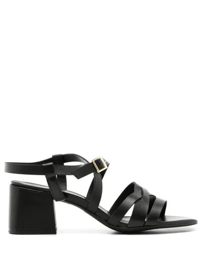 Sarah Chofakian Lygia 65mm Strappy Sandals In Black