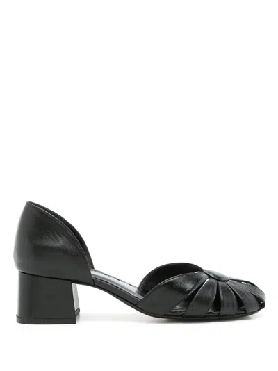Sarah Chofakian Marjorie 40mm Round-toe Pumps In Black