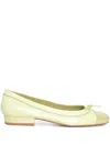 Sarah Chofakian Martina Ballet Flats In Yellow