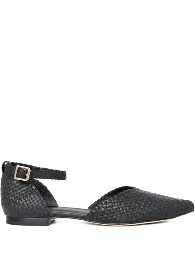 Sarah Chofakian Matcha Ankle-strap Pumps In Black