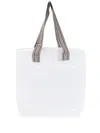 Sarah Chofakian Mesh Tote Bag In White