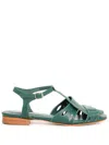 Sarah Chofakian Miller Sandals In Green