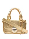 Sarah Chofakian Mini Sarah Metallic Leather Tote Bag